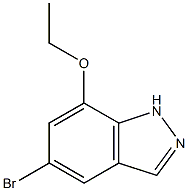 5-Bromo-7-ethoxy-1H-indazole Struktur