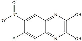 6-Fluoro-7-nitro-quinoxaline-2,3-diol Struktur