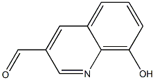 8-Hydroxy-quinoline-3-carbaldehyde Struktur