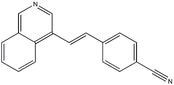 (E)-4-(2-(isoquinolin-4-yl)vinyl)benzonitrile Struktur