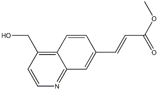 (E)-methyl 3-(4-(hydroxymethyl)quinolin-7-yl)acrylate Struktur