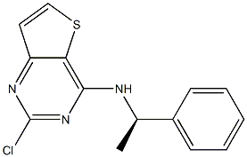 (R)-2-chloro-N-(1-phenylethyl)thieno[3,2-d]pyrimidin-4-amine Struktur