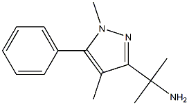 2-(1,4-dimethyl-5-phenyl-1H-pyrazol-3-yl)propan-2-amine Struktur