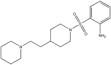 2-(4-(2-(piperidin-1-yl)ethyl)piperidin-1-ylsulfonyl)aniline Struktur