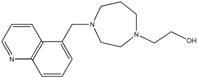 2-(4-(quinolin-5-ylmethyl)-1,4-diazepan-1-yl)ethanol Struktur