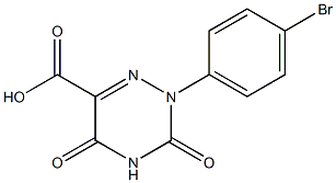 2-(4-bromophenyl)-3,5-dioxo-2,3,4,5-tetrahydro-1,2,4-triazine-6-carboxylic acid Struktur