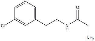 2-amino-N-(3-chlorophenethyl)acetamide Struktur