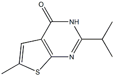 2-isopropyl-6-methylthieno[2,3-d]pyrimidin-4(3H)-one Struktur