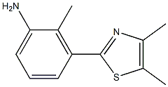 3-(4,5-dimethylthiazol-2-yl)-2-methylaniline Struktur