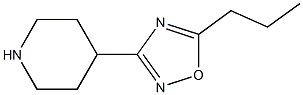 3-(piperidin-4-yl)-5-propyl-1,2,4-oxadiazole Struktur