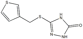 3-(thiophen-3-ylmethylthio)-1H-1,2,4-triazol-5(4H)-one Struktur