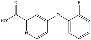 4-(2-fluorophenoxy)picolinic acid Struktur