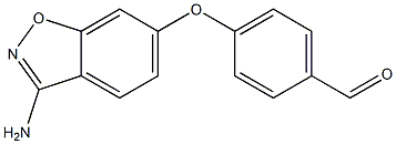 4-(3-aminobenzo[d]isoxazol-6-yloxy)benzaldehyde Struktur