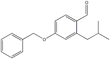 4-(benzyloxy)-2-isobutylbenzaldehyde Struktur