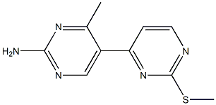 4'-methyl-2-(methylthio)-4,5'-bipyrimidin-2'-amine Struktur