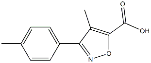 4-methyl-3-p-tolylisoxazole-5-carboxylic acid Struktur