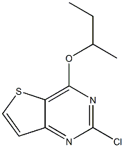 4-sec-butoxy-2-chlorothieno[3,2-d]pyrimidine Struktur