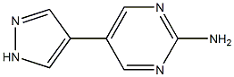 5-(1H-pyrazol-4-yl)pyrimidin-2-amine Struktur