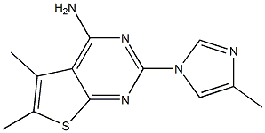 5,6-dimethyl-2-(4-methyl-1H-imidazol-1-yl)thieno[2,3-d]pyrimidin-4-amine