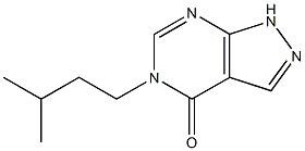 5-isopentyl-1H-pyrazolo[3,4-d]pyrimidin-4(5H)-one Struktur