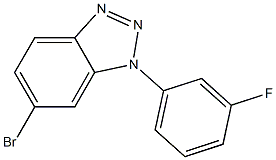 6-bromo-1-(3-fluorophenyl)-1H-benzo[d][1,2,3]triazole Struktur