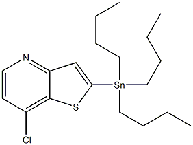 7-chloro-2-(tributylstannyl)thieno[3,2-b]pyridine Struktur