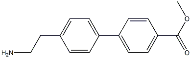 methyl 4'-(2-aminoethyl)biphenyl-4-carboxylate Struktur