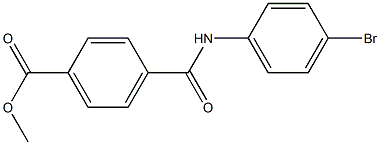 methyl 4-(4-bromophenylcarbamoyl)benzoate Struktur