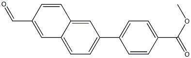 methyl 4-(6-formylnaphthalen-2-yl)benzoate Struktur