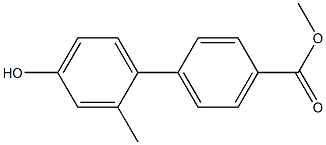 methyl 4'-hydroxy-2'-methylbiphenyl-4-carboxylate Struktur