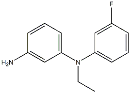 N1-ethyl-N1-(3-fluorophenyl)benzene-1,3-diamine Struktur