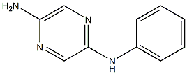 N2-phenylpyrazine-2,5-diamine Struktur