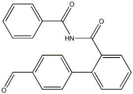 N-benzoyl-4'-formylbiphenyl-2-carboxamide Struktur