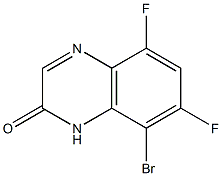 8-bromo-5,7-difluoroquinoxalin-2(1H)-one Struktur