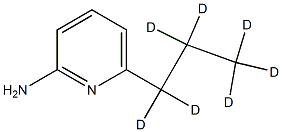 2-Amino-6-(n-propyl-d7)-pyridine Struktur