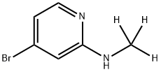 4-Bromo-2-(methylamino-d3)-pyridine Struktur