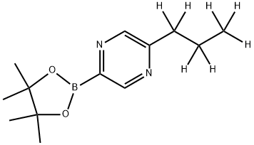 5-(n-Propyl-d7)-pyrazine-2-boronic acid pinacol ester Struktur