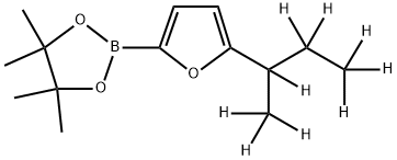 5-(sec-Butyl-d9)-furan-2-boronic acid pinacol ester Struktur