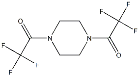 1,4-bis(trifluoroacetyl)piperazine Struktur