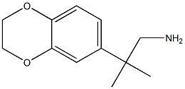 2-(2,3-dihydro-1,4-benzodioxin-6-yl)-2-methylpropan-1-amine Struktur