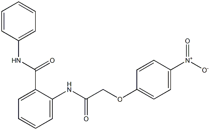 2-{[(4-nitrophenoxy)acetyl]amino}-N-phenylbenzamide Struktur