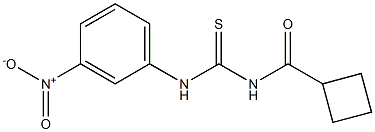 N-{[(3-nitrophenyl)amino]carbonothioyl}cyclobutanecarboxamide Struktur