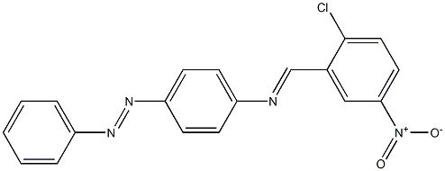 N-(2-chloro-5-nitrobenzylidene)-4-(phenyldiazenyl)aniline Struktur