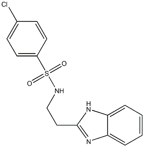 N-[2-(1H-benzimidazol-2-yl)ethyl]-4-chlorobenzenesulfonamide Struktur