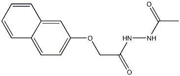 N'-acetyl-2-(2-naphthyloxy)acetohydrazide Struktur