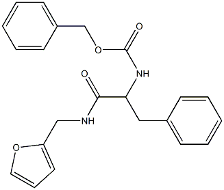 benzyl (1-((furan-2-ylmethyl)amino)-1-oxo-3-phenylpropan-2-yl)carbamate Struktur