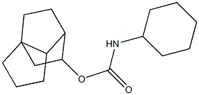 hexahydro-1H-1,3a-ethanopentalen-2-yl cyclohexylcarbamate Struktur