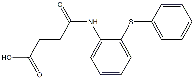 4-oxo-4-((2-(phenylthio)phenyl)amino)butanoic acid Struktur