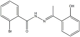 (E)-2-bromo-N'-(1-(2-hydroxyphenyl)ethylidene)benzohydrazide Struktur