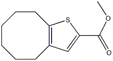 methyl 4,5,6,7,8,9-hexahydrocycloocta[b]thiophene-2-carboxylate Struktur